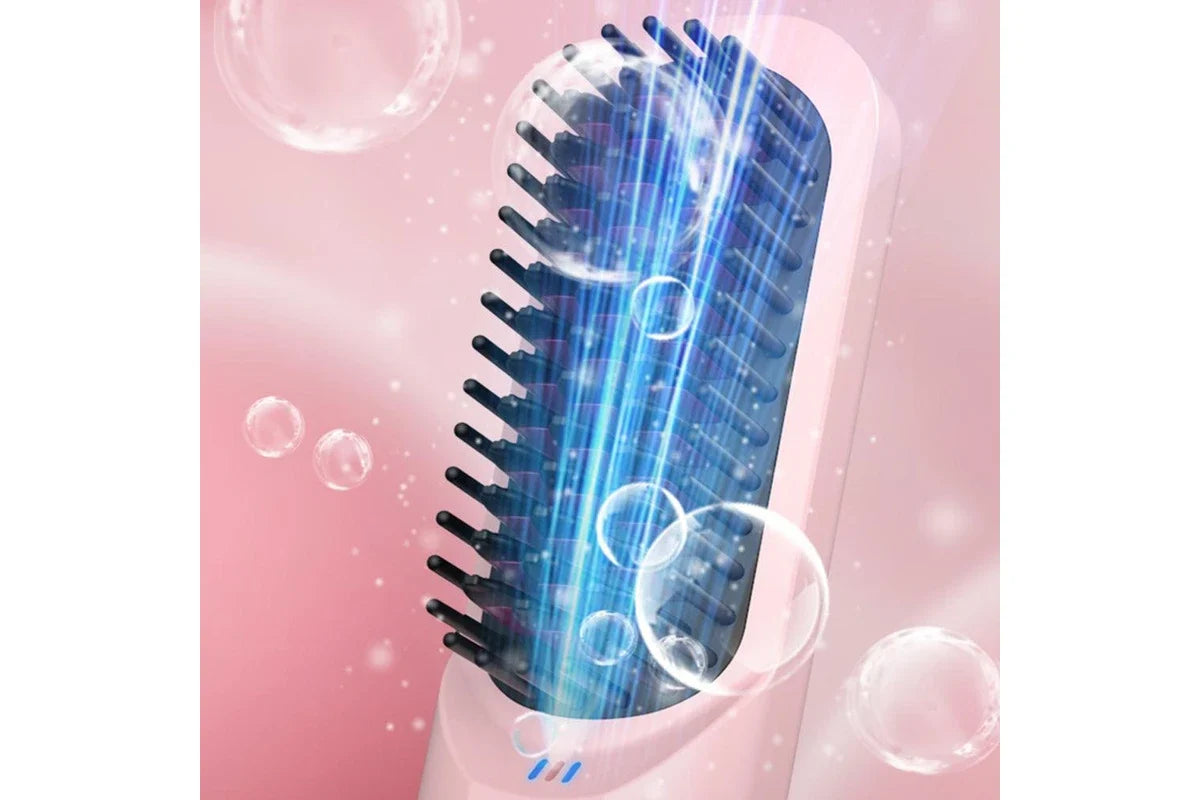 Electric Hair Straightening Brush – 3-Temperature Heated Hair Comb