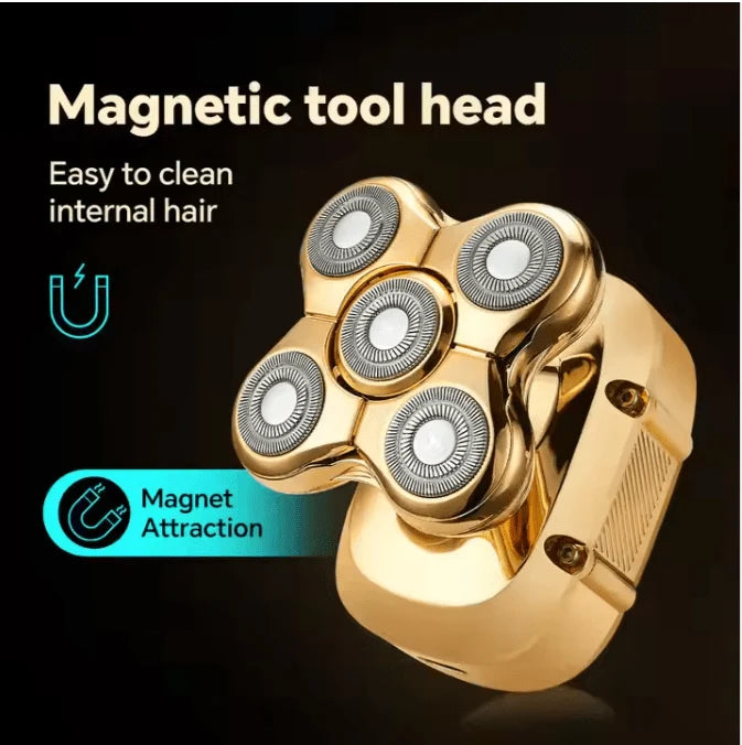 5-in-1 Professional Men’s Shaver – Electric Rotary Grooming Kit