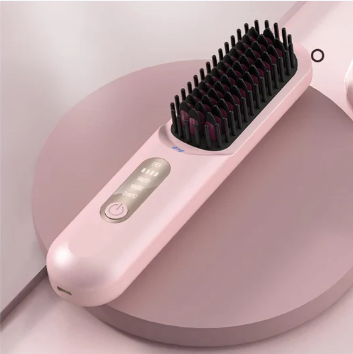 Electric Hair Straightening Brush – 3-Temperature Heated Hair Comb