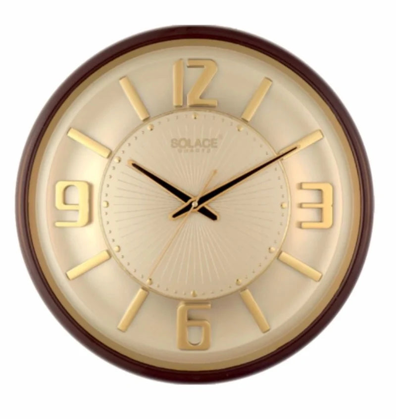 Royal Minimal Gold Wall Clock – Elegant Modern Decorative Clock for Home