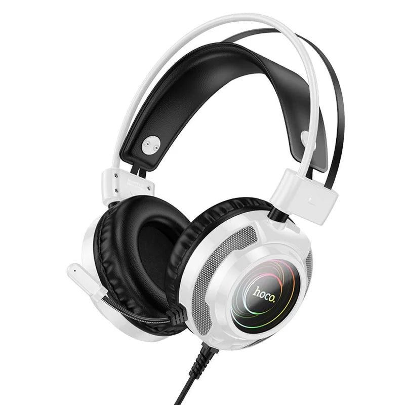 Hoco W110 Gaming Headset – Wired Over-Ear Gaming Headphones with RGB