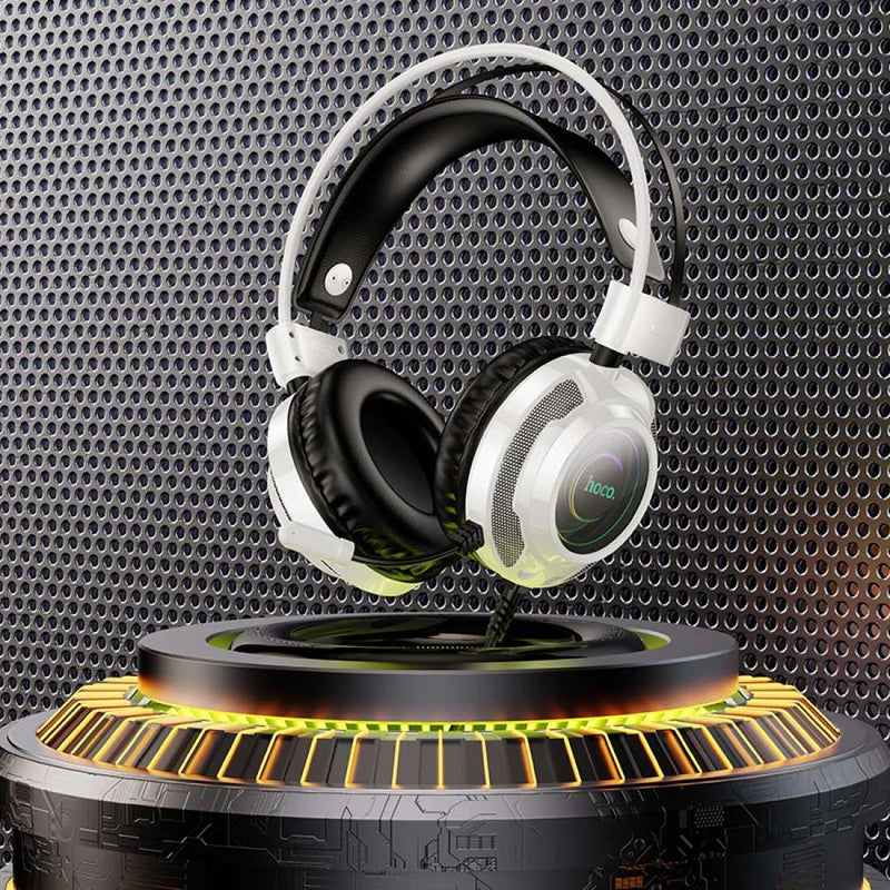 Hoco W110 Gaming Headset – Wired Over-Ear Gaming Headphones with RGB
