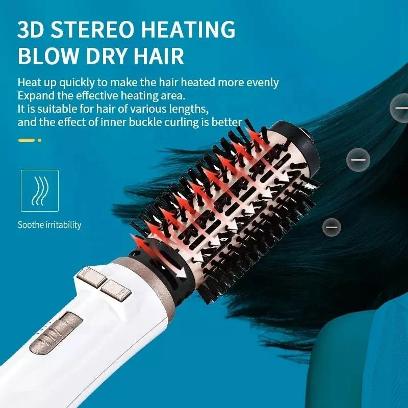 Kemei KM-8020 Auto-Rotating Hot Air Brush – Hair Dryer & Styler