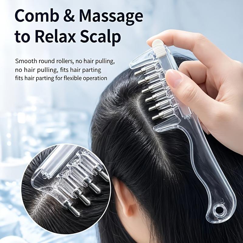 Hair Oil Applicator Comb – Scalp Massager & Liquid Dispenser