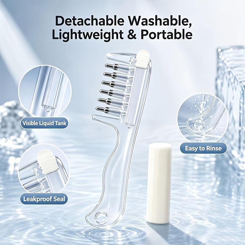 Hair Oil Applicator Comb – Scalp Massager & Liquid Dispenser