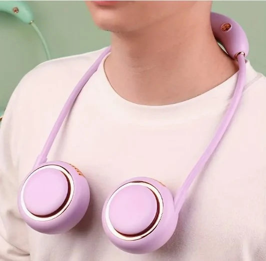 Portable Neck Hanging Fan – Hands-Free Mini Personal Fan for Outdoor & Travel