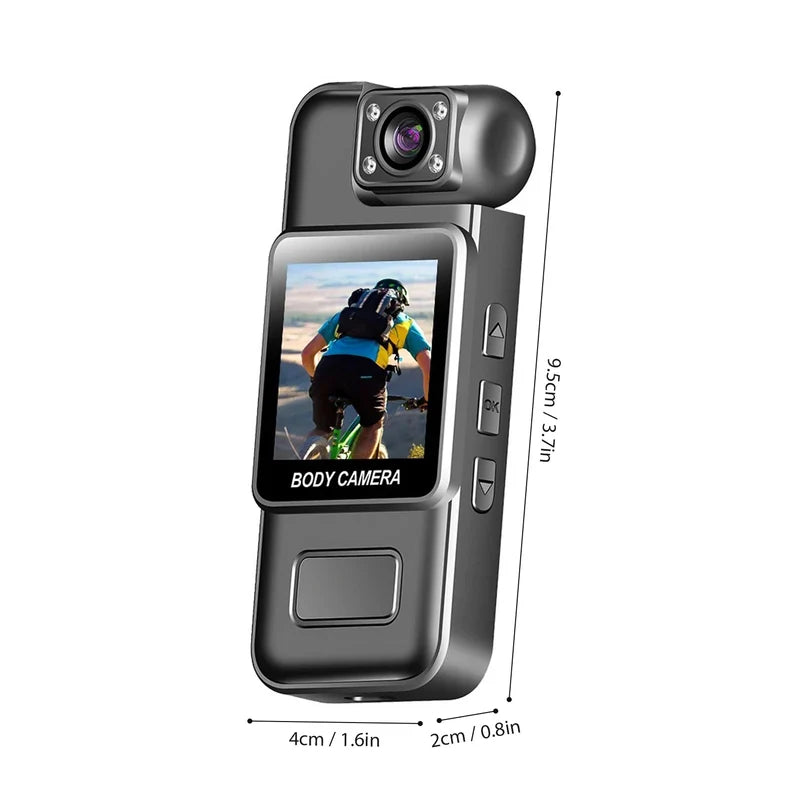 Portable Body Camera – Mini Wearable HD Camera for Cycling, Travel & Outdoor Use