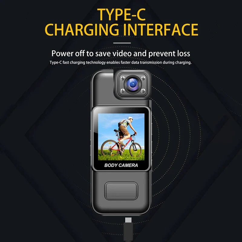 Portable Body Camera – Mini Wearable HD Camera for Cycling, Travel & Outdoor Use