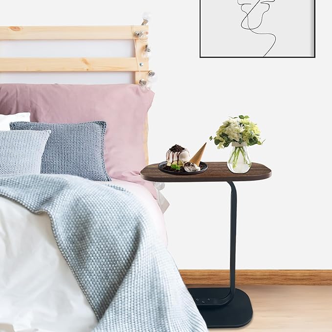 Modern Side Table for Living Room – Slim End Table with Space-Saving Design